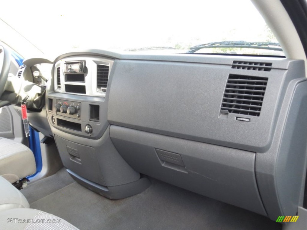 2007 Ram 1500 Lone Star Edition Quad Cab - Electric Blue Pearl / Medium Slate Gray photo #31