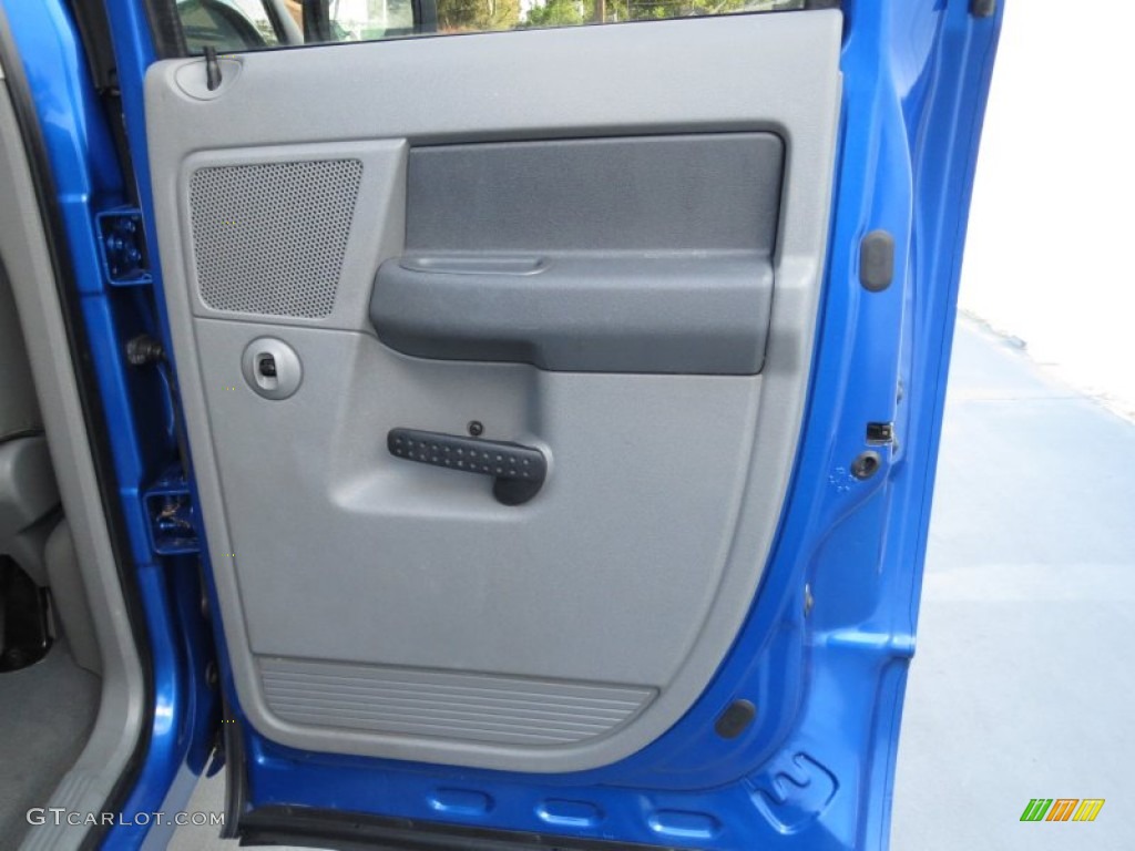 2007 Ram 1500 Lone Star Edition Quad Cab - Electric Blue Pearl / Medium Slate Gray photo #33