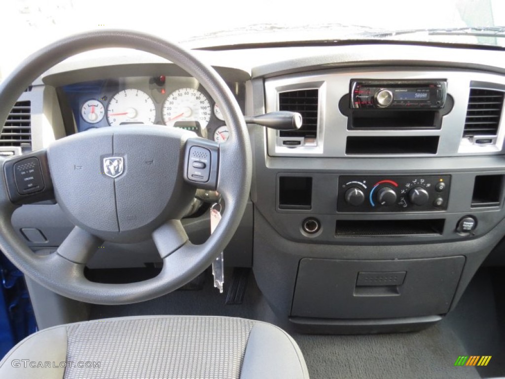 2007 Ram 1500 Lone Star Edition Quad Cab - Electric Blue Pearl / Medium Slate Gray photo #42