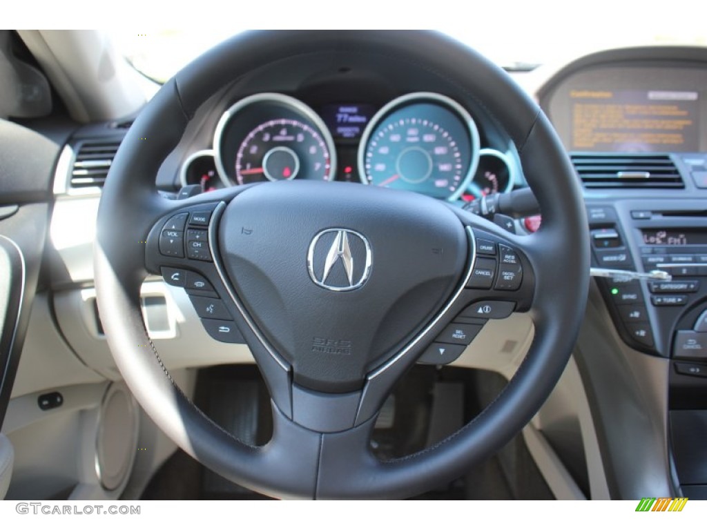 2013 Acura TL Advance Graystone Steering Wheel Photo #73471266
