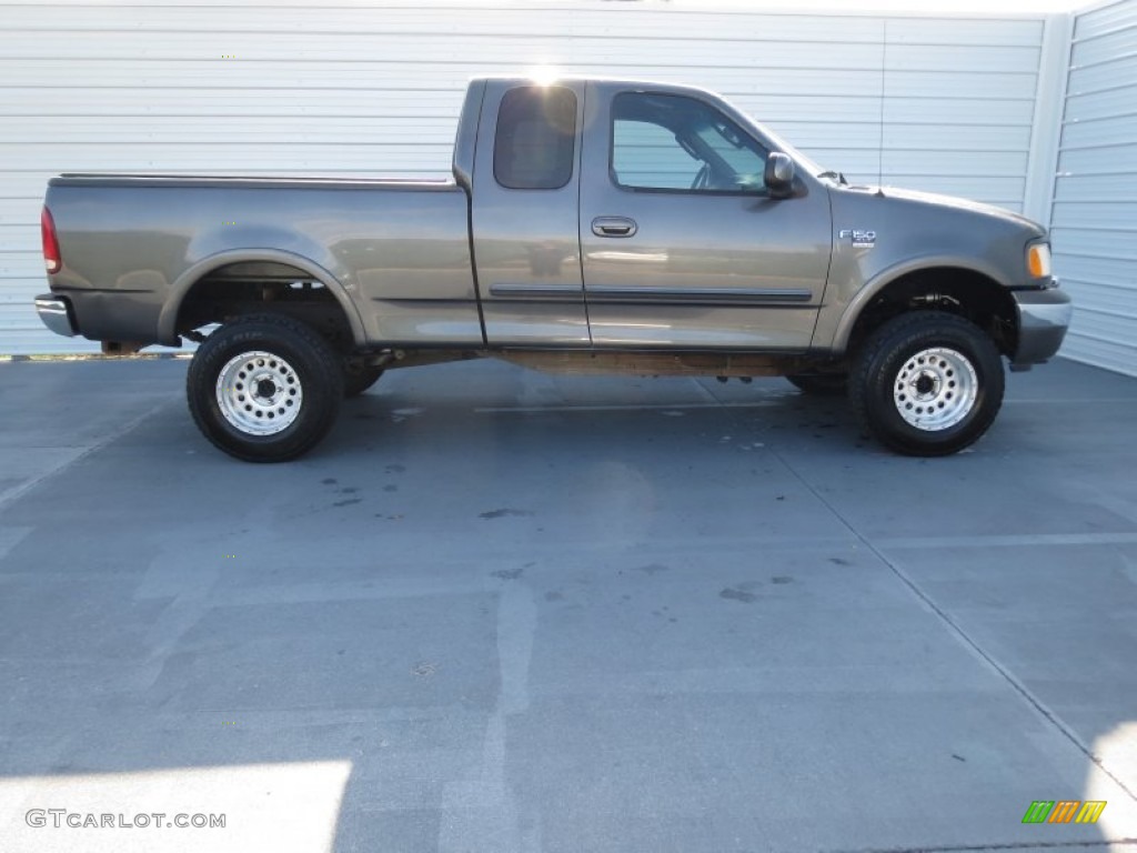 2002 F150 XLT SuperCab 4x4 - Dark Shadow Grey Metallic / Dark Graphite photo #2