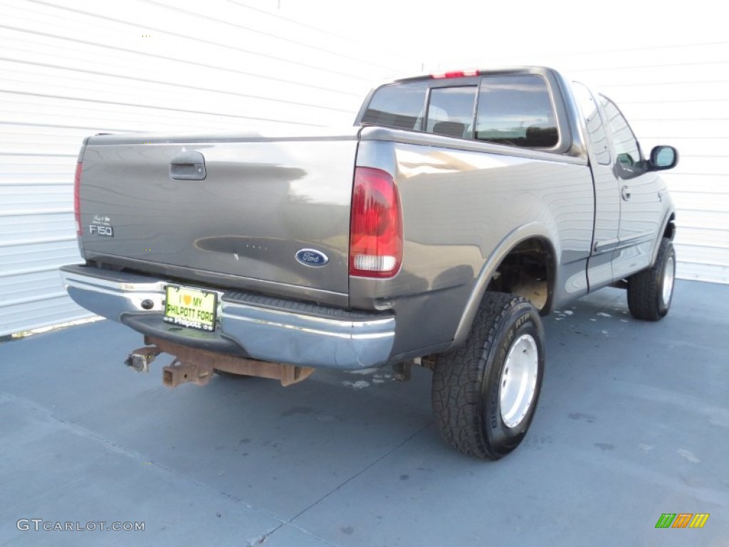 2002 F150 XLT SuperCab 4x4 - Dark Shadow Grey Metallic / Dark Graphite photo #3