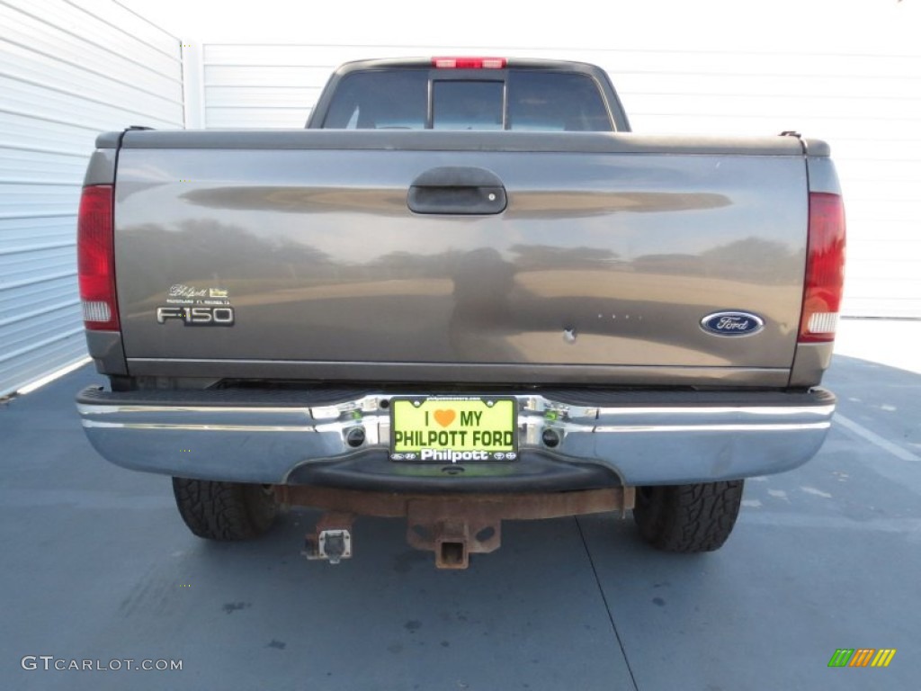 2002 F150 XLT SuperCab 4x4 - Dark Shadow Grey Metallic / Dark Graphite photo #4