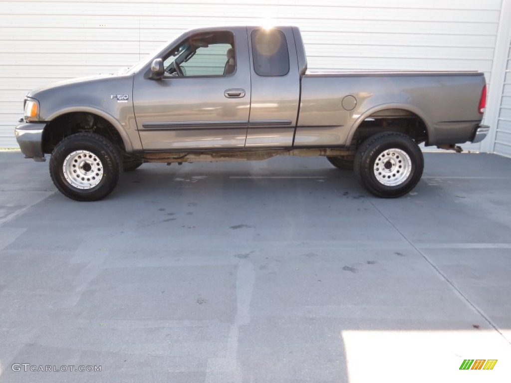 2002 F150 XLT SuperCab 4x4 - Dark Shadow Grey Metallic / Dark Graphite photo #5
