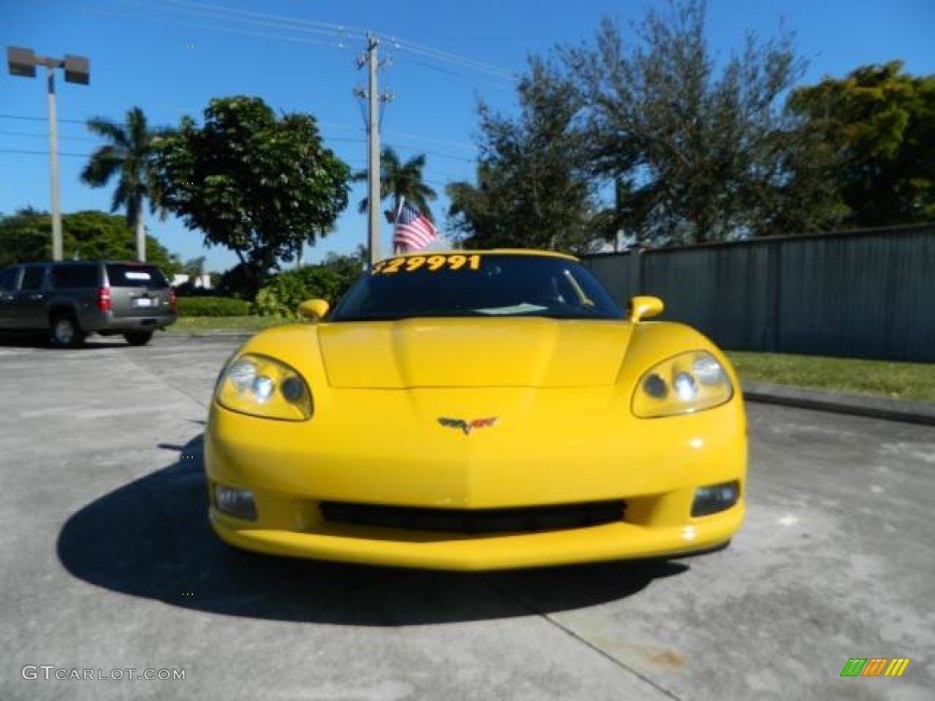 2008 Corvette Coupe - Velocity Yellow / Ebony photo #2