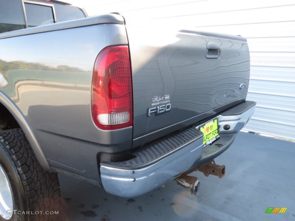 2002 F150 XLT SuperCab 4x4 - Dark Shadow Grey Metallic / Dark Graphite photo #18