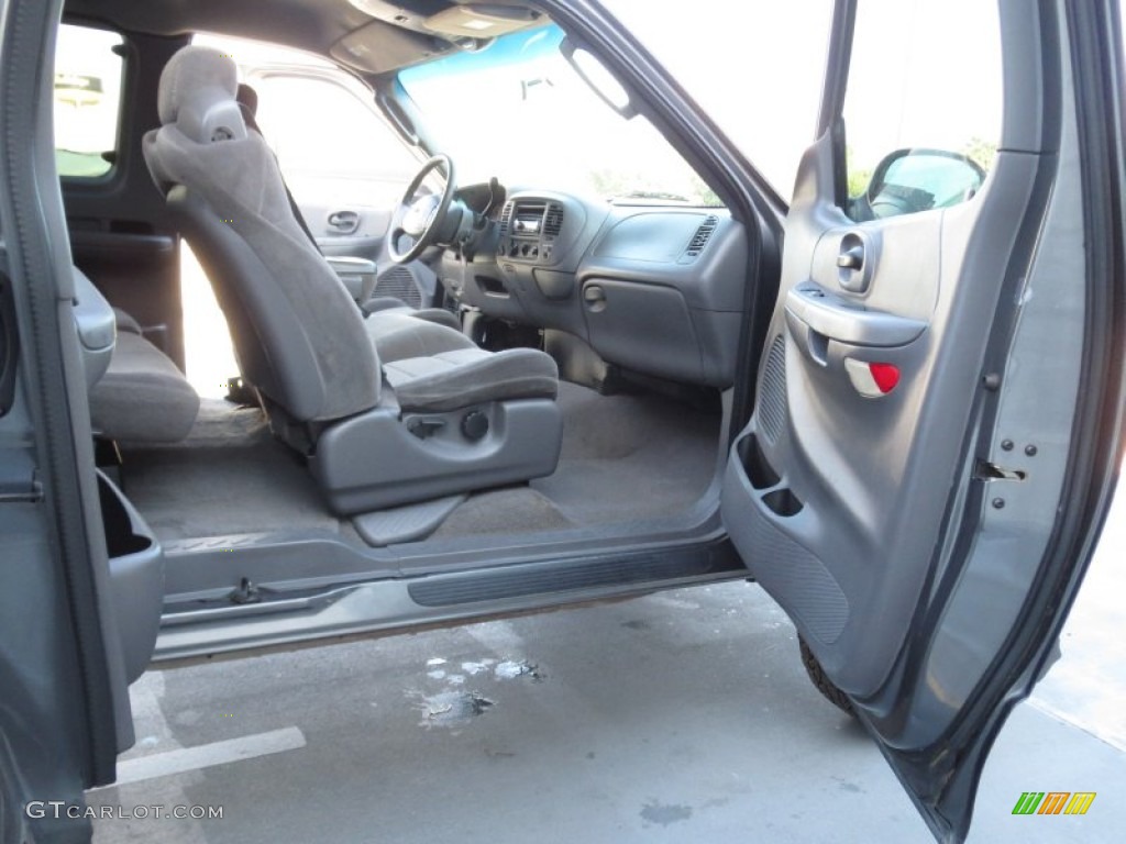 2002 F150 XLT SuperCab 4x4 - Dark Shadow Grey Metallic / Dark Graphite photo #20