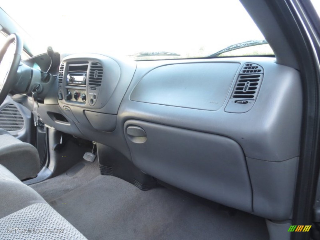 2002 F150 XLT SuperCab 4x4 - Dark Shadow Grey Metallic / Dark Graphite photo #22