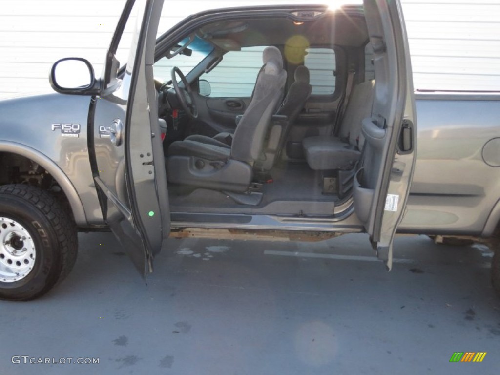 2002 F150 XLT SuperCab 4x4 - Dark Shadow Grey Metallic / Dark Graphite photo #27