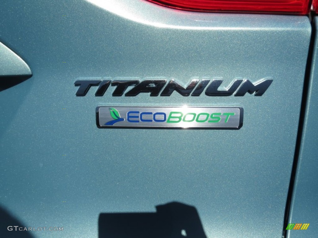 2013 Escape Titanium 2.0L EcoBoost - Frosted Glass Metallic / Charcoal Black photo #13