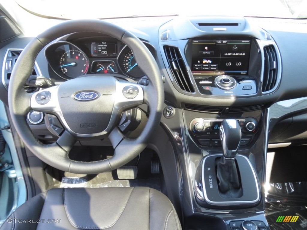 2013 Escape Titanium 2.0L EcoBoost - Frosted Glass Metallic / Charcoal Black photo #24