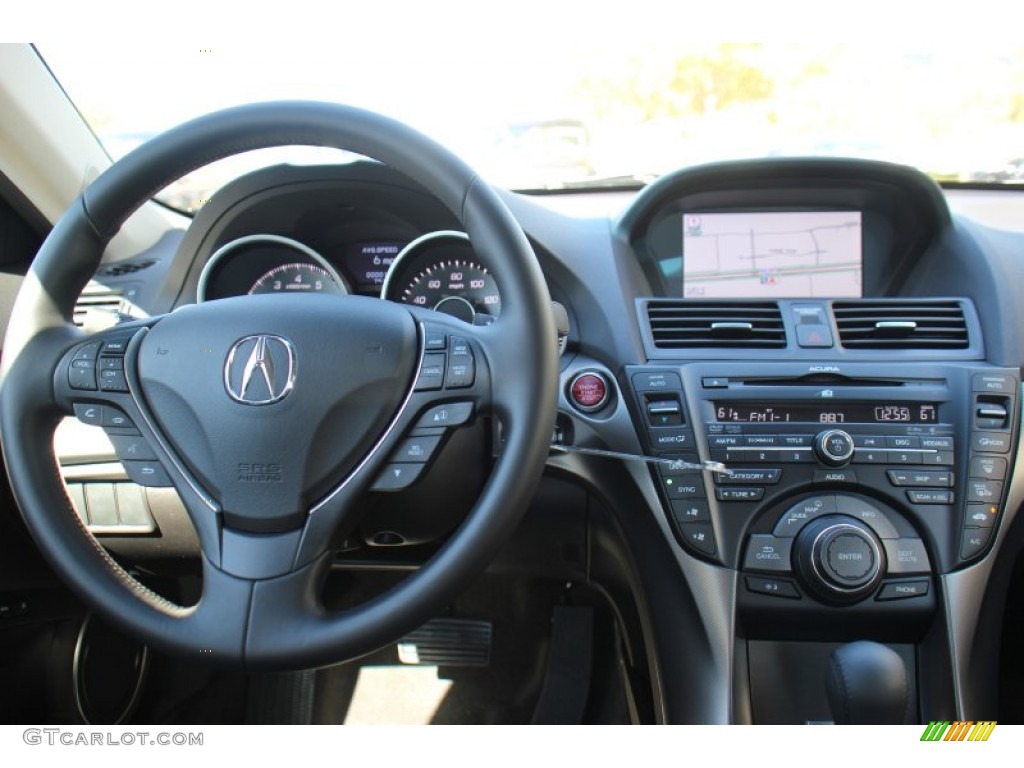 2013 Acura TL Technology Ebony Dashboard Photo #73473464