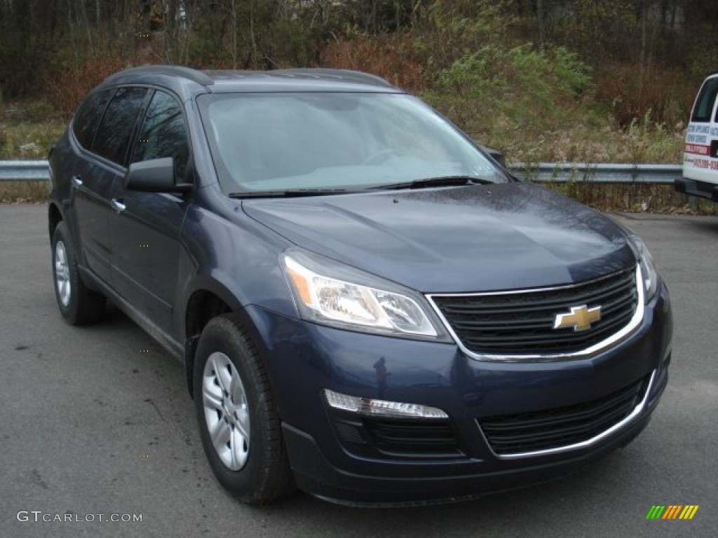 Atlantis Blue Metallic 2013 Chevrolet Traverse LS Exterior Photo #73474281