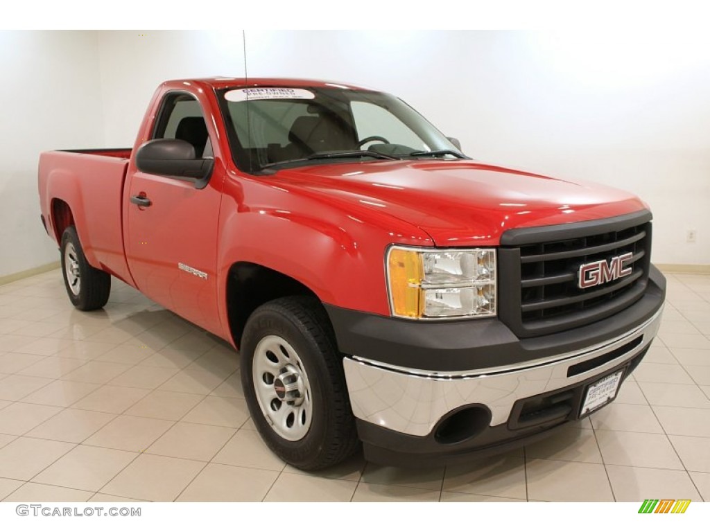 2010 Sierra 1500 Regular Cab - Fire Red / Dark Titanium photo #1