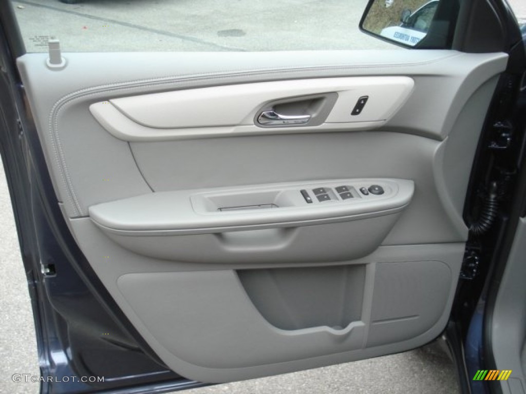 2013 Chevrolet Traverse LS Dark Titanium/Light Titanium Door Panel Photo #73474478