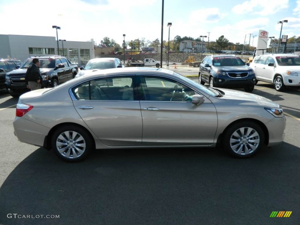 2013 Accord EX-L V6 Sedan - Champagne Frost Pearl / Ivory photo #6