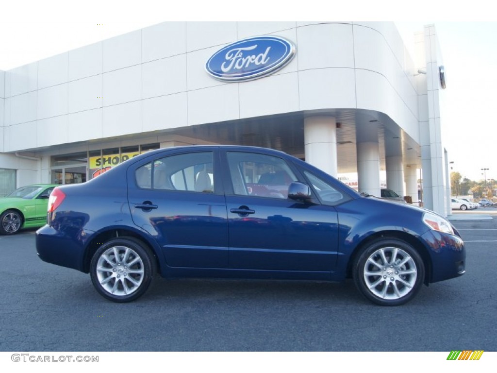 Deep Sea Blue Metallic 2011 Suzuki SX4 Sedan LE Exterior Photo #73476062