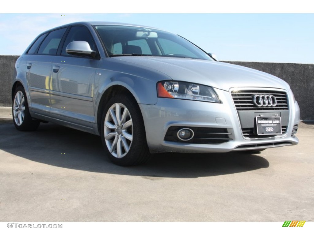 2010 A3 2.0 TFSI - Monza Silver Metallic / Black photo #1
