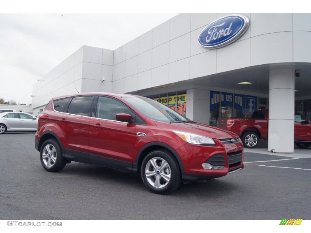 2013 Escape SE 1.6L EcoBoost - Ruby Red Metallic / Medium Light Stone photo #1