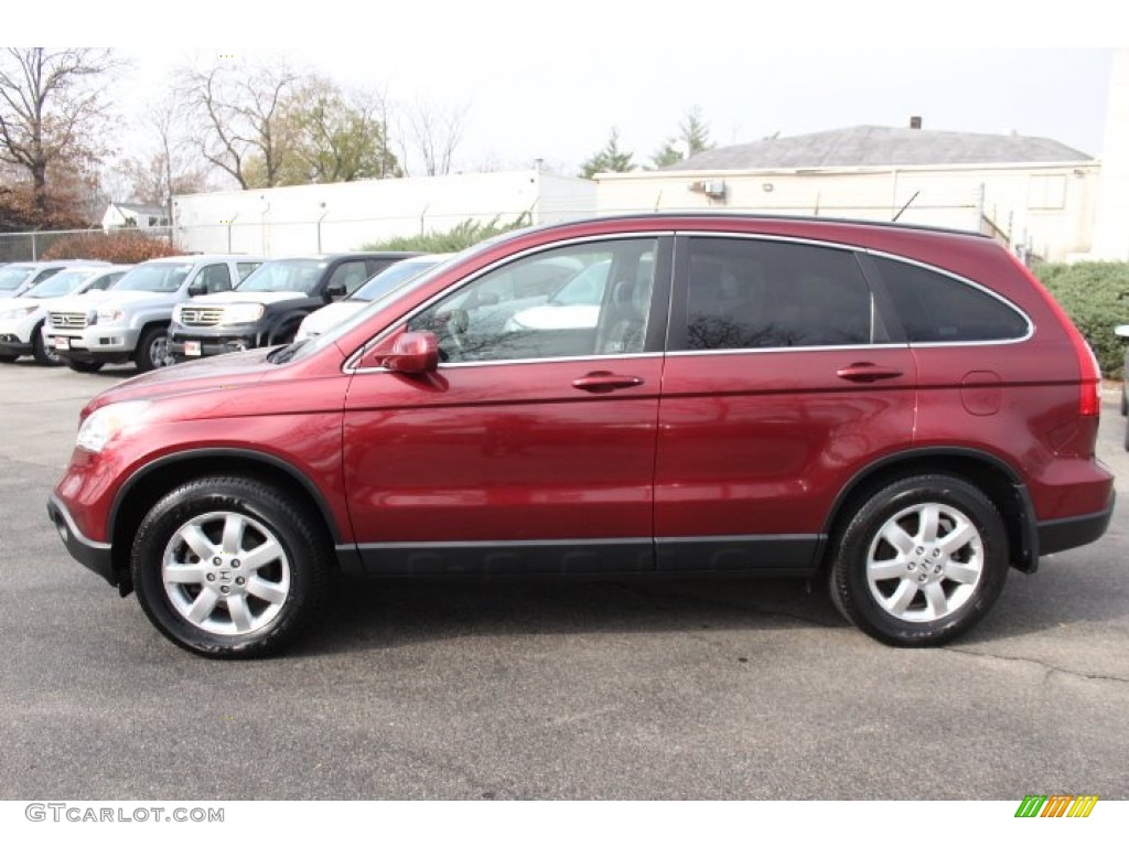 2008 CR-V EX-L 4WD - Tango Red Pearl / Gray photo #8