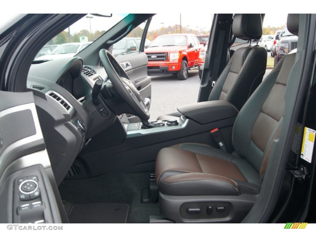 2013 Explorer Sport 4WD - Tuxedo Black Metallic / Charcoal Black/Sienna photo #10