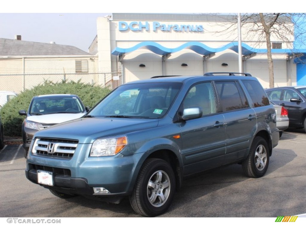 2007 Pilot EX 4WD - Steel Blue Metallic / Gray photo #1