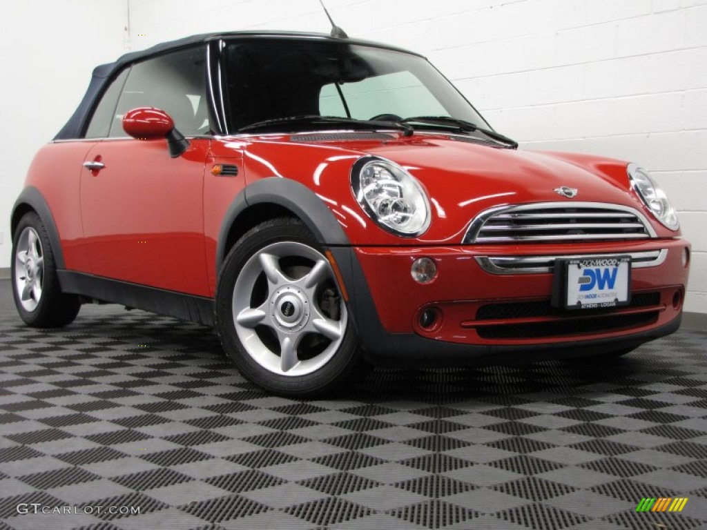 2005 Cooper Convertible - Chili Red / Panther Black photo #1