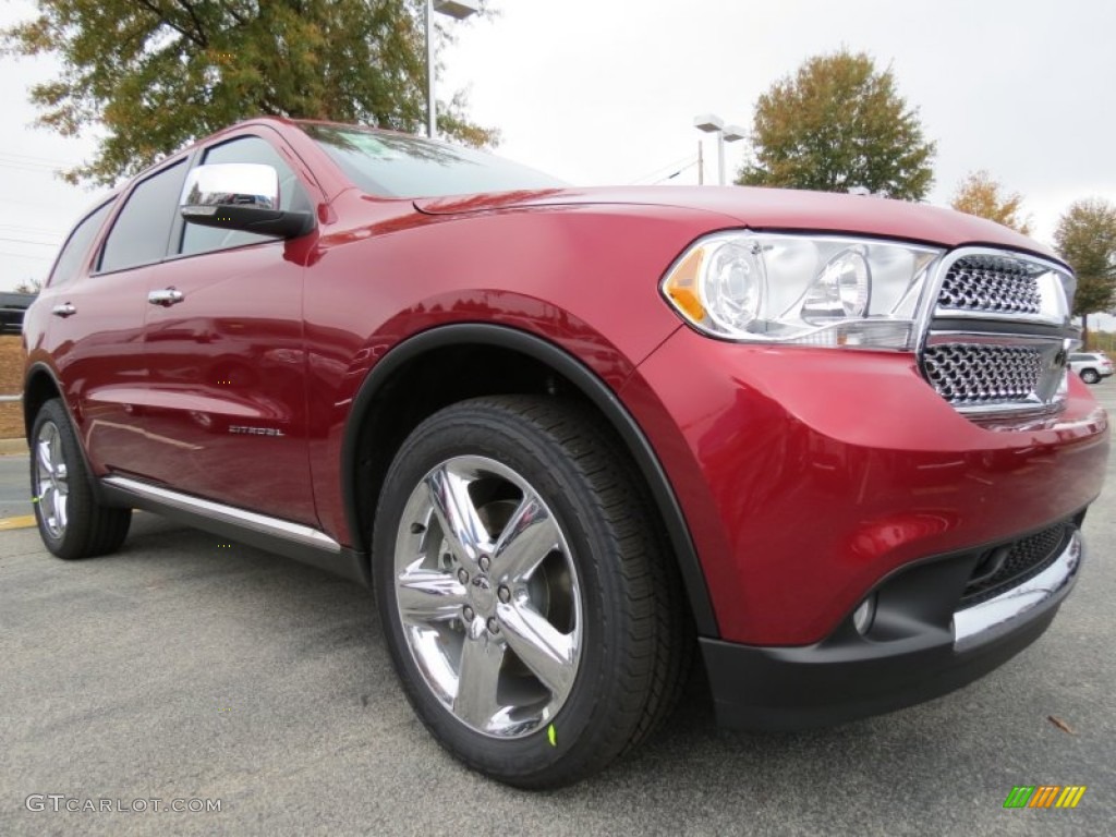 Deep Cherry Red Crystal Pearl 2013 Dodge Durango Citadel Exterior Photo #73481027