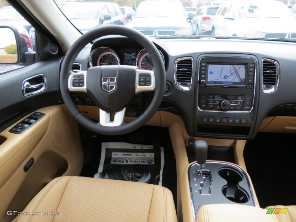 2013 Dodge Durango Citadel Black/Tan Dashboard Photo #73481081