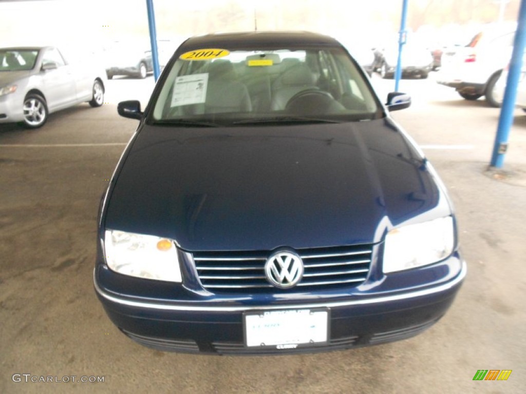 2004 Jetta GLS 1.8T Sedan - Galactic Blue Metallic / Grey photo #3
