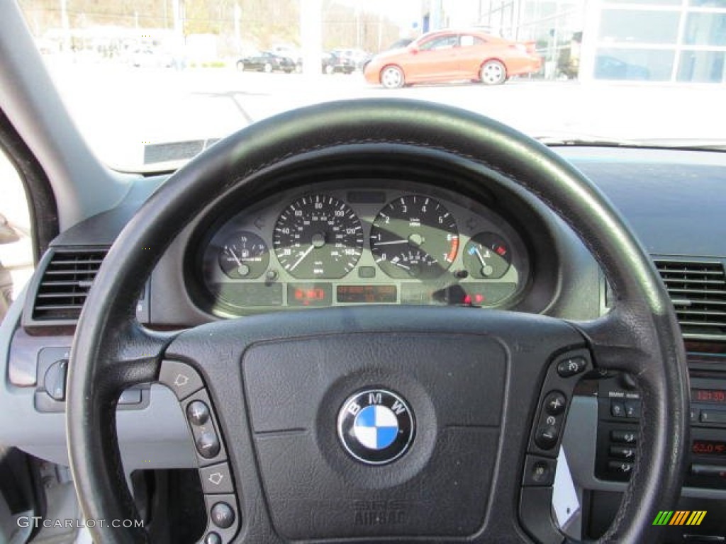 2000 BMW 3 Series 323i Sedan Grey Steering Wheel Photo #73482557
