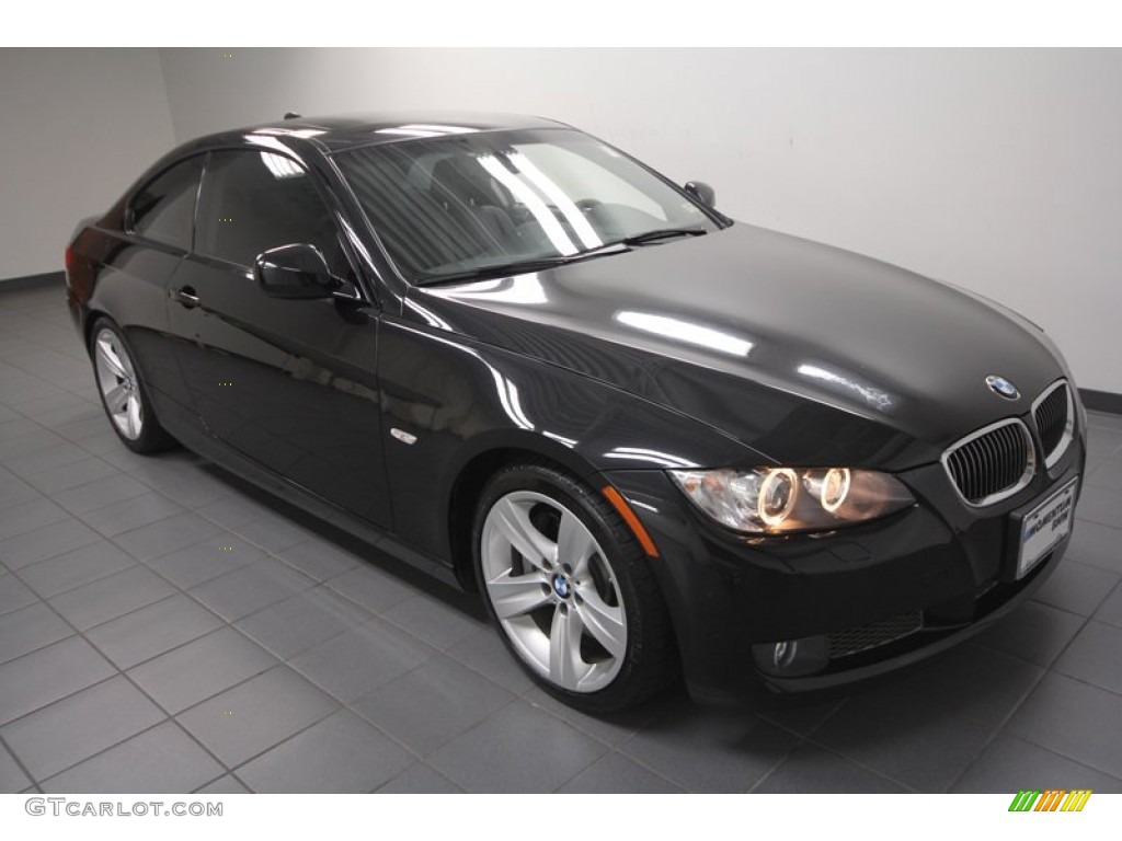 2010 3 Series 335i Coupe - Black Sapphire Metallic / Black photo #8