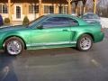2000 Electric Green Metallic Ford Mustang V6 Coupe  photo #2