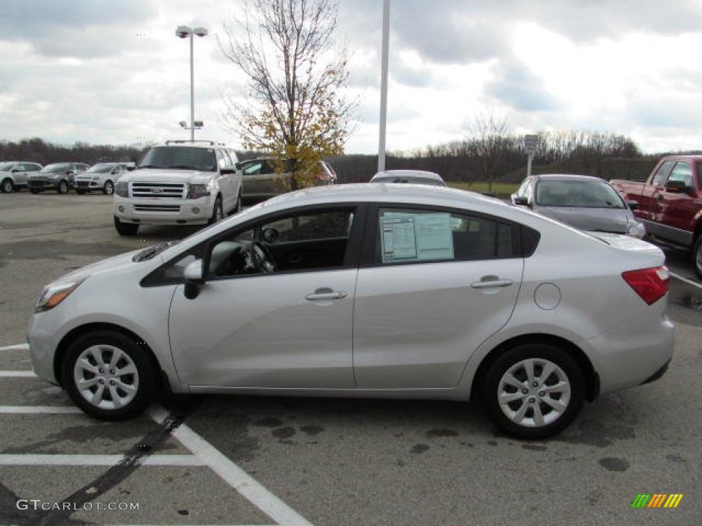 Bright Silver 2013 Kia Rio LX Sedan Exterior Photo #73485933