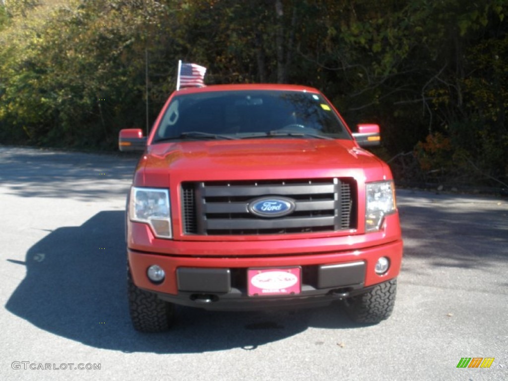 2010 F150 FX4 SuperCrew 4x4 - Red Candy Metallic / Black photo #14