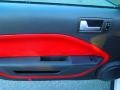 Red/Dark Charcoal 2006 Ford Mustang V6 Premium Coupe Door Panel