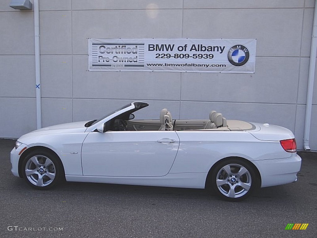 2009 3 Series 328i Convertible - Alpine White / Cream Beige Dakota Leather photo #1