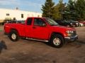 2005 Fire Red GMC Canyon SLE Extended Cab 4x4  photo #2