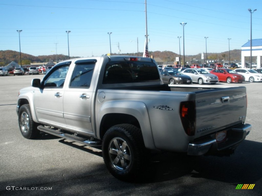 2010 Canyon SLE Crew Cab - Pure Silver Metallic / Ebony photo #11