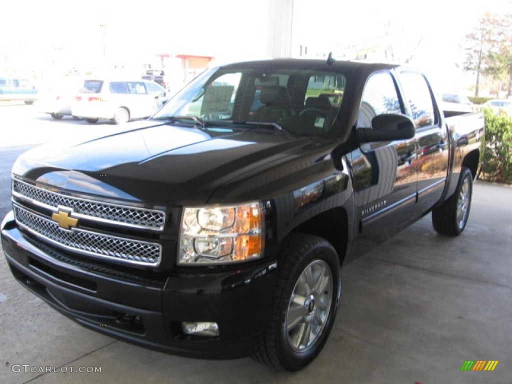 2013 Silverado 1500 LTZ Crew Cab 4x4 - Black / Ebony photo #7