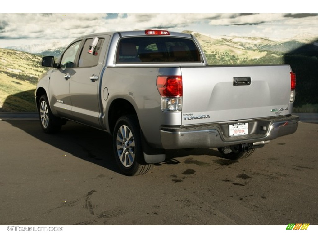 2013 Tundra Platinum CrewMax 4x4 - Silver Sky Metallic / Red Rock photo #2