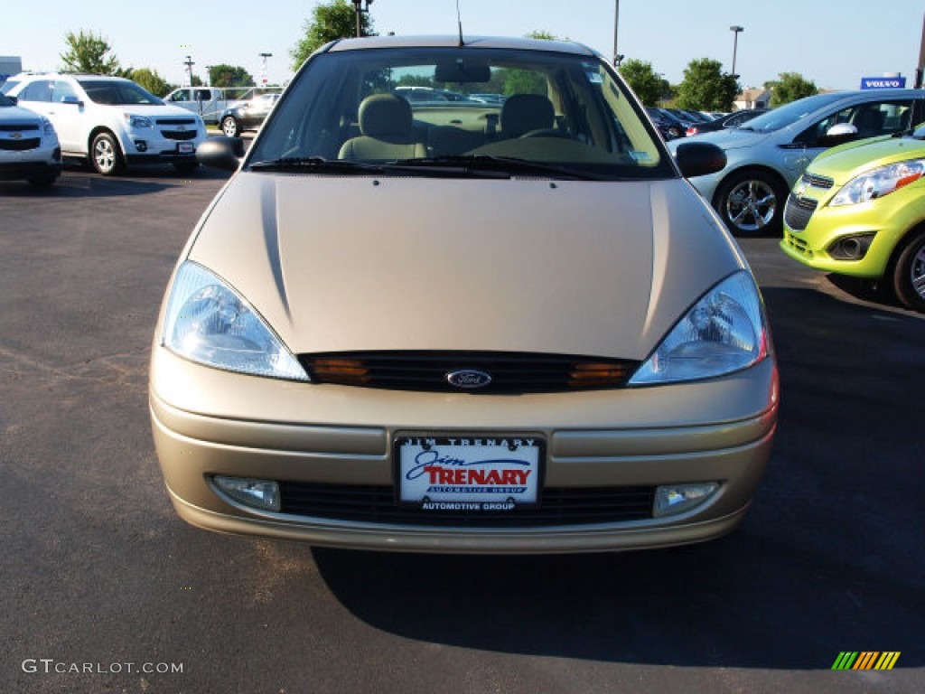 2002 Focus ZTS Sedan - Fort Knox Gold / Medium Parchment photo #8
