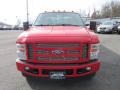 2008 Bright Red Ford F350 Super Duty XLT Crew Cab 4x4 Dually  photo #2