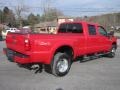 Bright Red 2008 Ford F350 Super Duty XLT Crew Cab 4x4 Dually Exterior