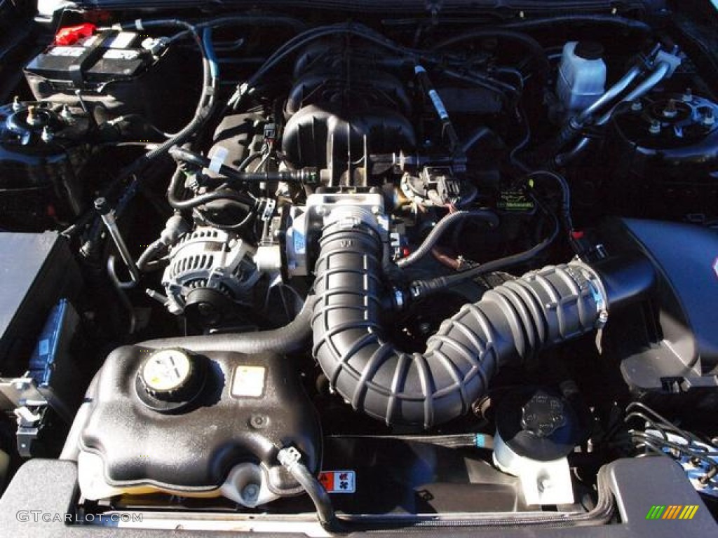 2009 Mustang V6 Coupe - Black / Medium Parchment photo #7
