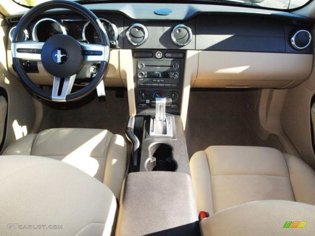 2009 Mustang V6 Coupe - Black / Medium Parchment photo #12