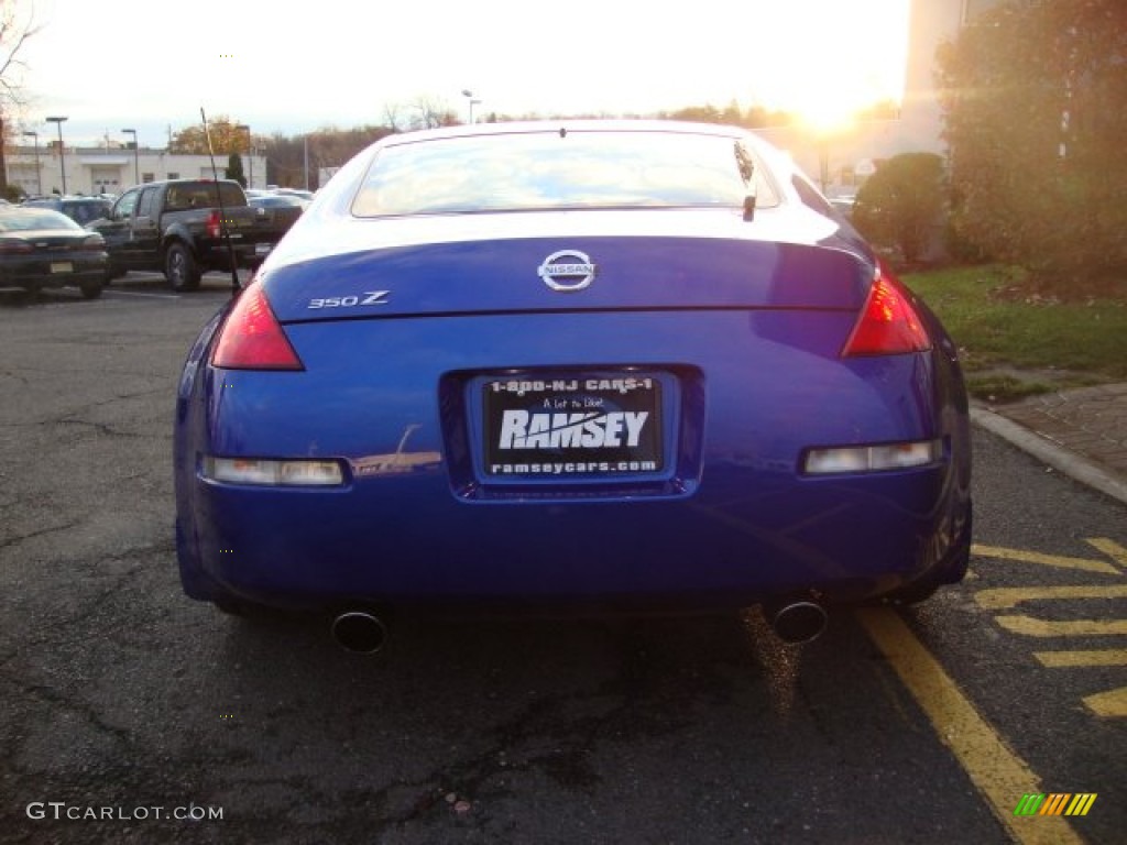 2003 350Z Touring Coupe - Daytona Blue / Charcoal photo #3