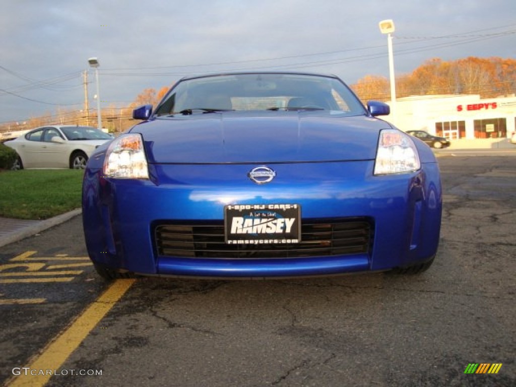 2003 350Z Touring Coupe - Daytona Blue / Charcoal photo #5