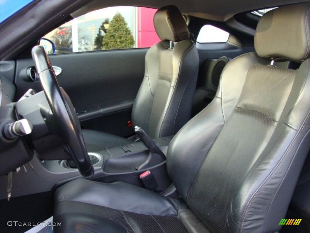 2003 350Z Touring Coupe - Daytona Blue / Charcoal photo #15