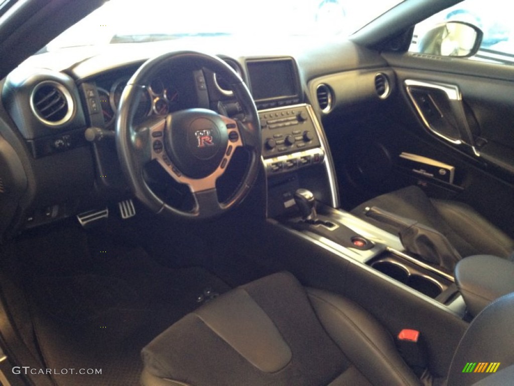 Black Leather Interior 2011 Nissan GT-R Premium Photo #73493932